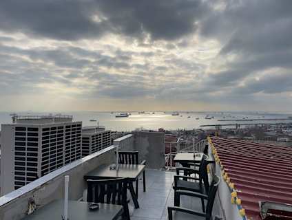 View toward the Marmara Sea from the terrace